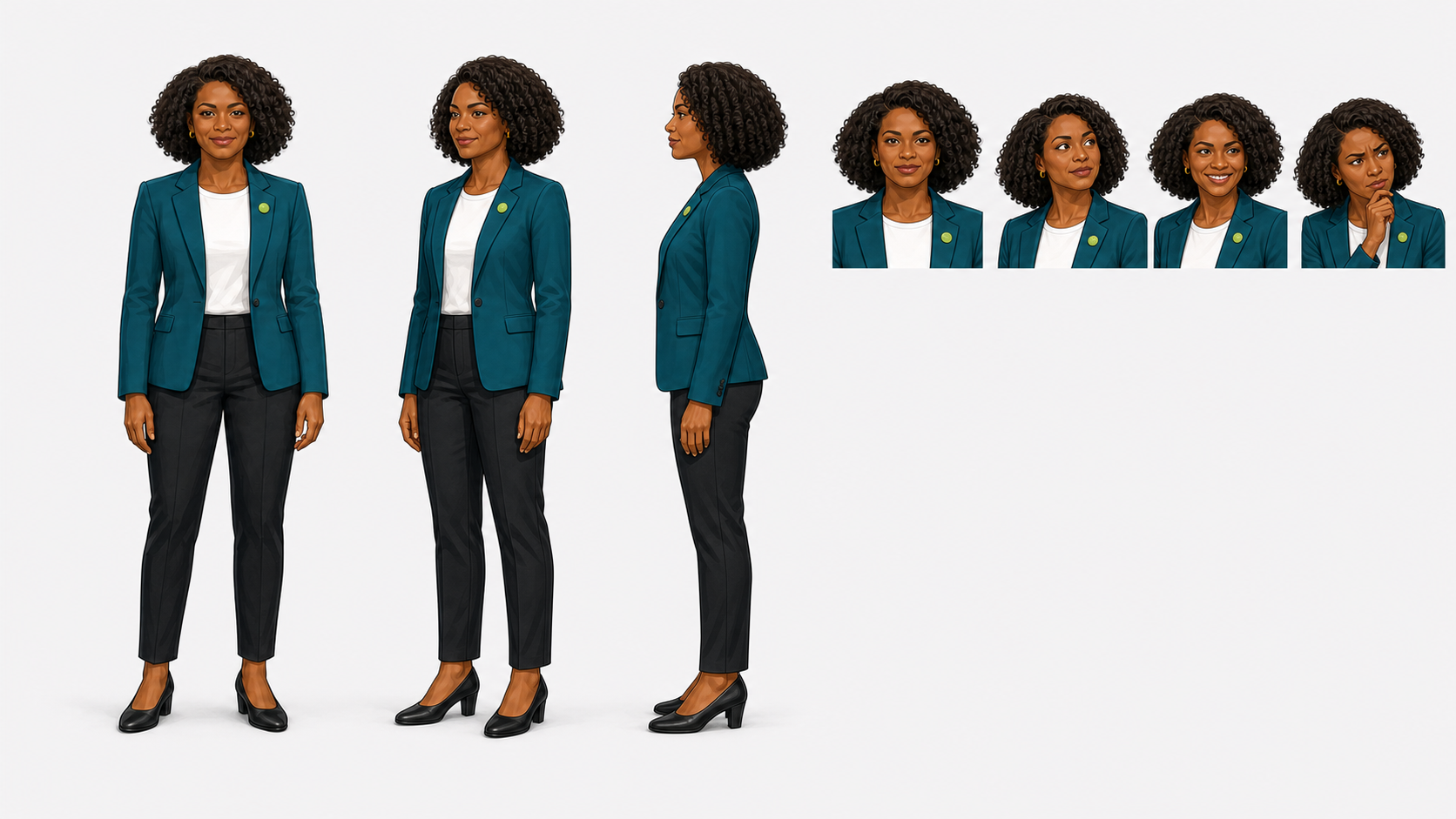 Maya, the facilitator character, guiding a collaborative meeting